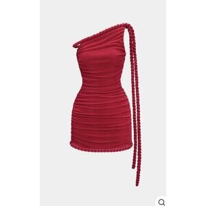 Micas Red Rope Mini Dress Size X-Large